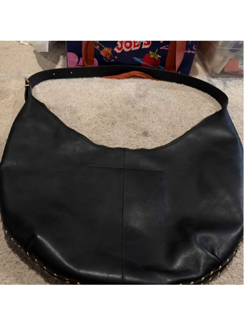 Madewell studded leather hobo